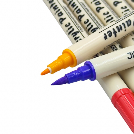 Marker vopsea acrilica, doua capete, set de 12 [2]