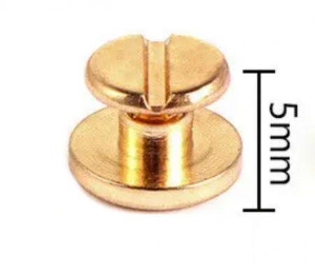 Nit metalic cu surub, auriu, 5mm (5217) [1]