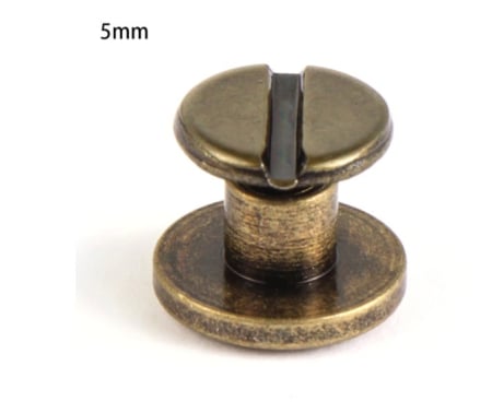 Butoni Ornamentali - Nit metalic cu surub, bronz, 5mm (5209)