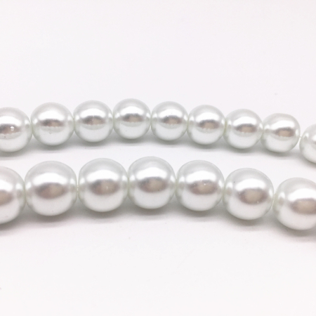 Accesorii Bijuterii - Perle de sticla, alb, 4mm