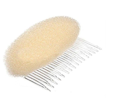 Accesorii Păr - Pieptene cu burete pt volum  crem