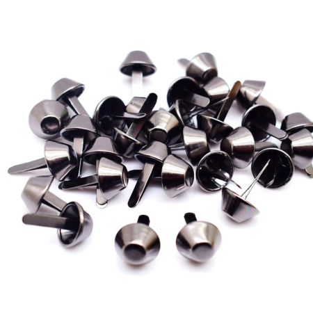 Tinte Marochinarie - Set 10 tinte metalice cap plat 10mm negru