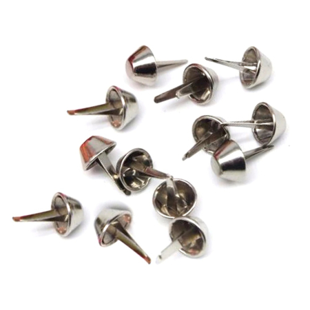 Set 10 tinte metalice cap plat pentru genti negru [3]