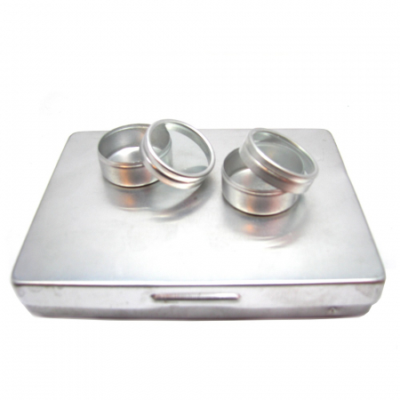 Set 12 cutiute aluminiu rotunde in cutie [1]