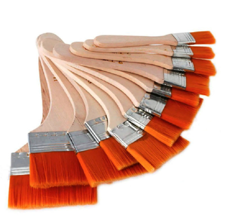 Sculptura si Desen - Set 12 pensule plate pentru pictura