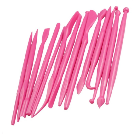Sculptura si Desen - Set 14 unelte plastic sculptura si modelaj