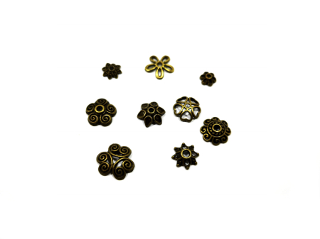 Set 150 buc. mix capacele margele, bronz [1]