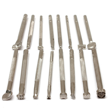 Sculptura si Modelaj - Set 16 poansoane pentru imprimat piele