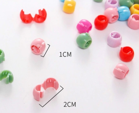 Set 40 inele plastic pentru par [2]