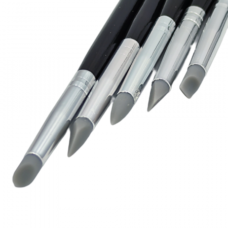 Set 5 pensule cap silicon pentru modelaj 5mm [2]