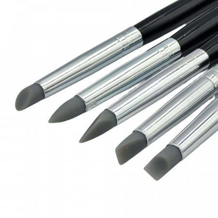 Set 5 pensule cap silicon pentru modelaj 5mm [1]