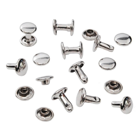 Set 50 riveti fata dubla, argintii 10mm [1]
