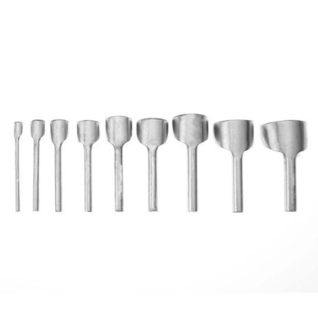 Cutite si Lame - Set 9 cutite semicirculare pentru taiat piele