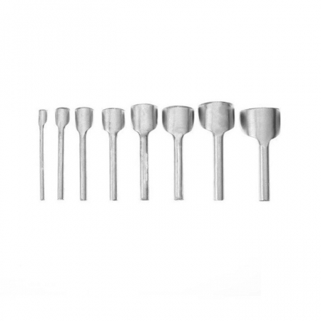 Cutite si Lame - Set 8 cutite semicirculare pentru taiat piele