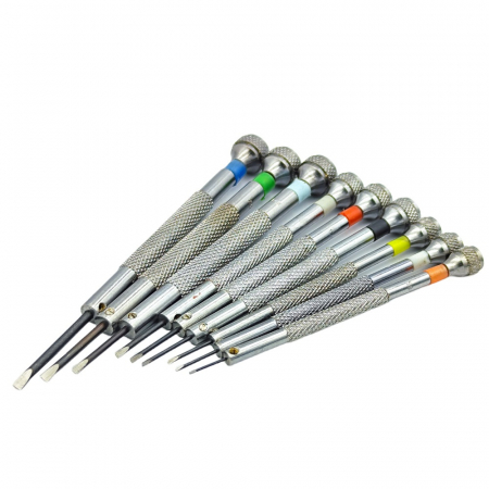 Set 9 surubelnite ceasornicarie cu stand de aluminiu [2]