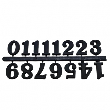 Set cifre arabe negre ceas perete 20mm [1]