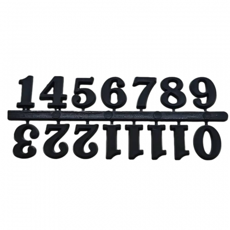 Mecanisme Ceas Perete si Accesorii - Set cifre arabe negre ceas perete 20mm