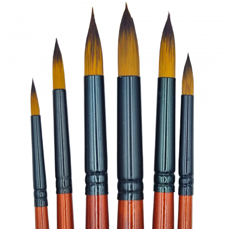 Sculptura si Desen - Set pensule pictura nylon 4