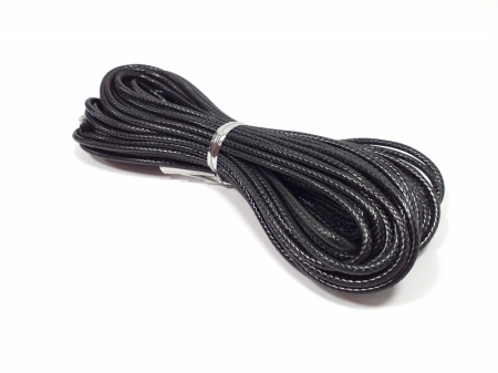 Accesorii Bijuterii - Snur rotund cerat 1mm negru