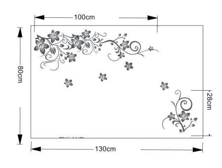 Casa si Gradina - Sticker floral