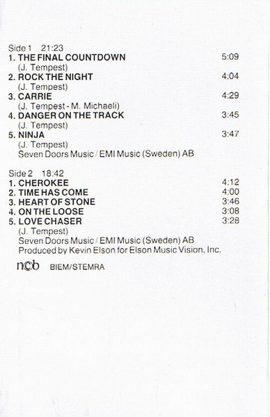 Europe - The Final Countdown (Caseta Audio) [1]