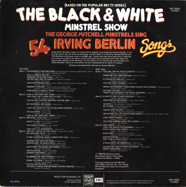 The George Mitchell Minstrels - Sing 54 Irving Berlin Songs (Disc Vinil) [1]