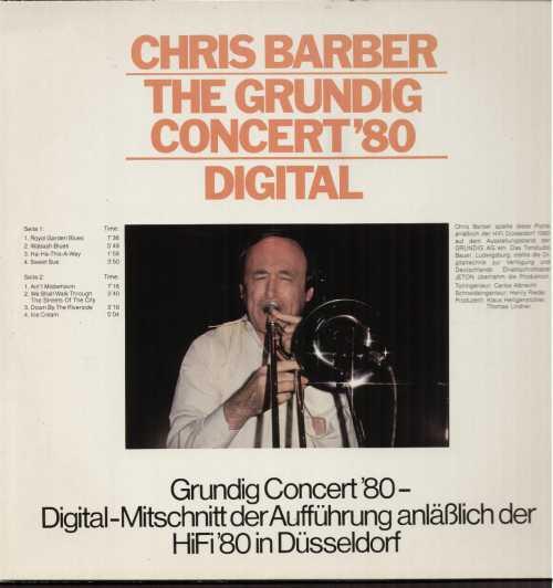 Chris Barber - The Grundig Concert '80 - Digital (Disc Vinil) [1]