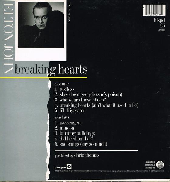 Elton John - Breaking Hearts (Disc Vinil) [1]