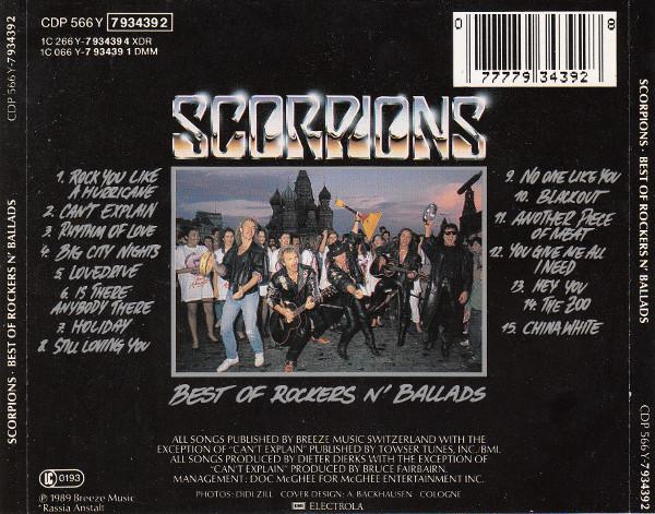 Scorpions - Best Of Rockers N' Ballads (CD) [1]