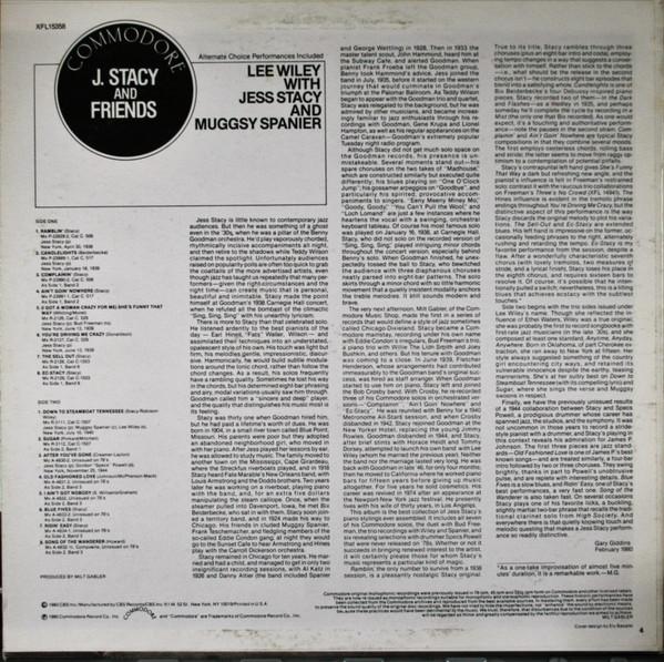 Jess Stacy - J. Stacy & Friends (Disc Vinil) [1]