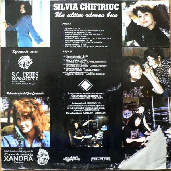 Silvia Chifiriuc - Un Ultim Rămas Bun (Disc Vinil) [1]