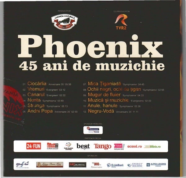 Phoenix - 45 De Ani De Muzichie (CDr Audio), (CD) [1]