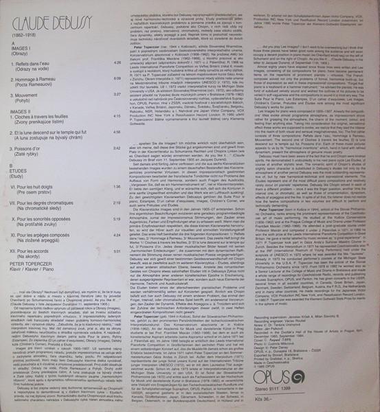 Claude Debussy - Images, For Piano / Etudes Selection (Disc Vinil) [1]