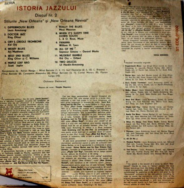 Orchestra Electrecord - Stilurile "New Orleans" Și "New Orleans Revival" (Disc Vinil) [1]