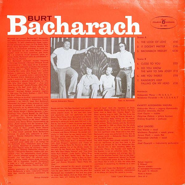 Aleksander Mazur Quartet - Bacharach (Disc Vinil) [1]