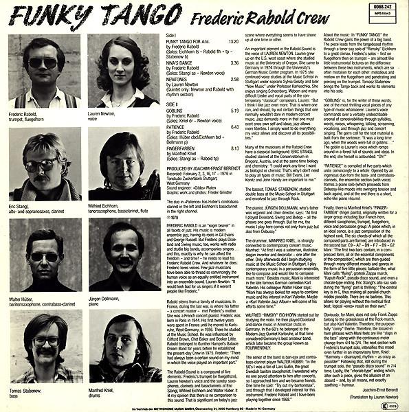 Frederic Rabold Crew - Funky Tango (Disc Vinil) [1]