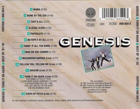 Genesis - Turn It On Again - Best Of '81 - '83 [1]