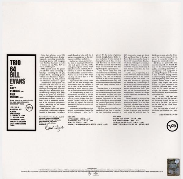 Bill Evans - Trio 64 (Disc Vinil) [1]