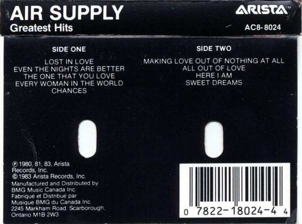 Air Supply - Greatest Hits (Caseta Audio) [1]