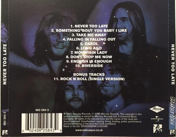 Status Quo - Never Too Late (CD) [1]