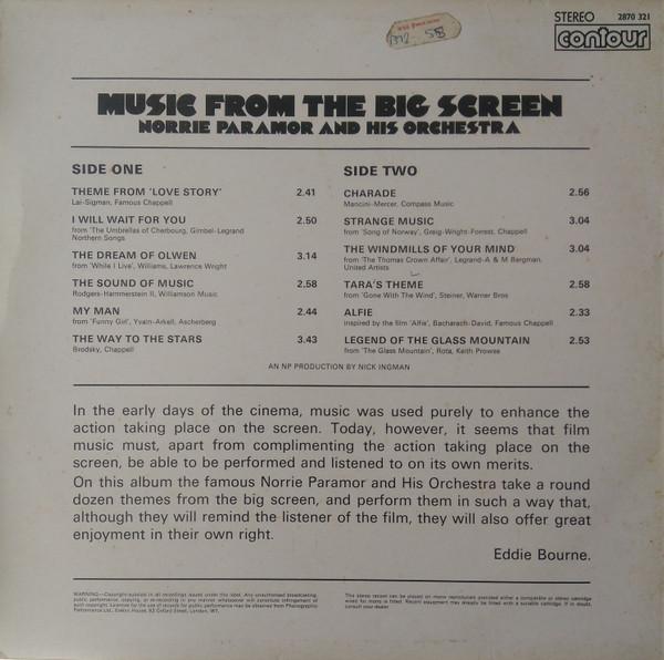 Norrie Paramor And His Orchestra - Music From The Big Screen (Disc Vinil) [1]