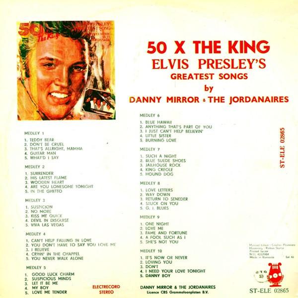 Danny Mirror - 50 X The King - Elvis Presley's Greatest Songs (Disc Vinil) [1]