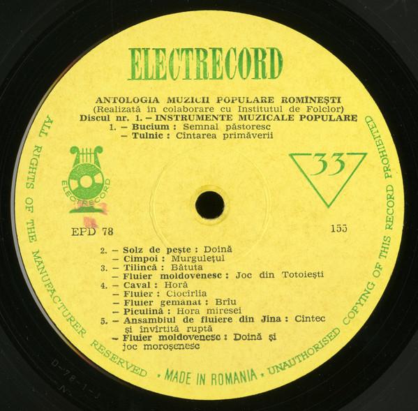 Anthology Of Romanian Folk Music [1]