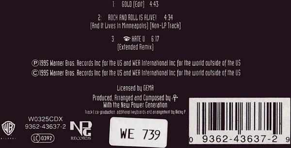The Artist (Formerly Known As Prince) - Gold (CD) [1]