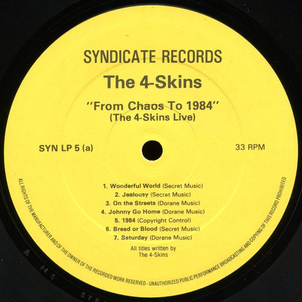 4 Skins - From Chaos To 1984 (The 4 Skins Live) [2]