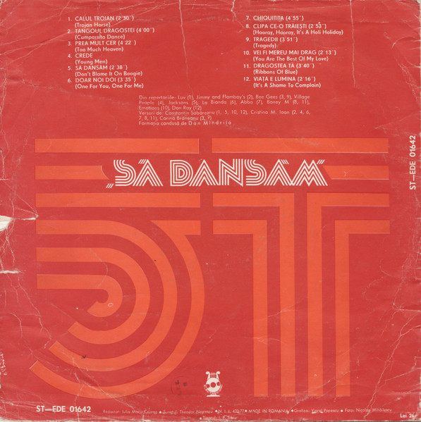 5T* – Să Dansăm, (Disc Vinil) [2]