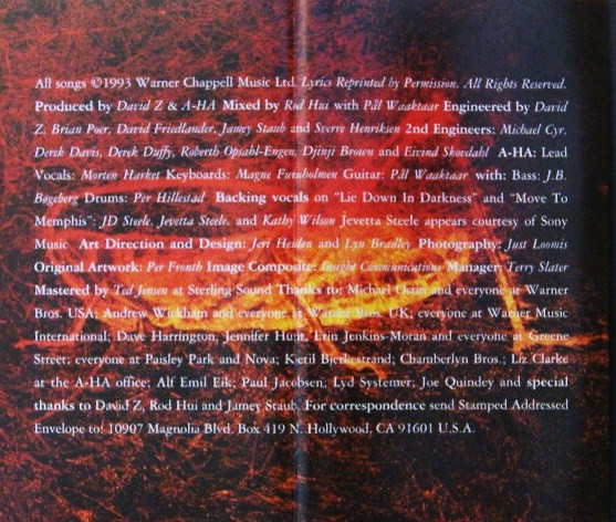 a-ha - Memorial Beach (Caseta Audio) [2]