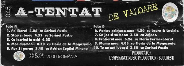 A - Tentat - De Valoare (Caseta Audio) [2]