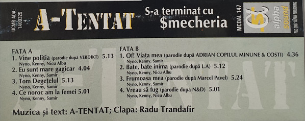 A-Tentat – S-a Terminat Cu $mecheria (CASETA AUDIO) [2]