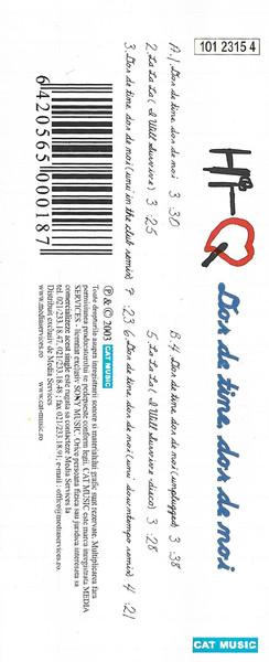 Hi-Q - Dor De Tine, Dor De Noi  (Caseta Audio) [2]